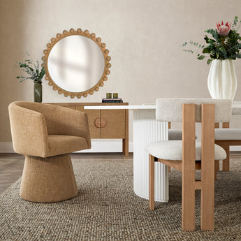 Ripple Dining Table Oval 240 cm White