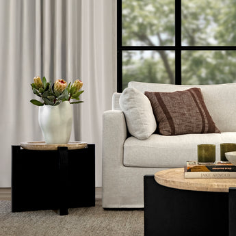 Portland Travertine Side Table