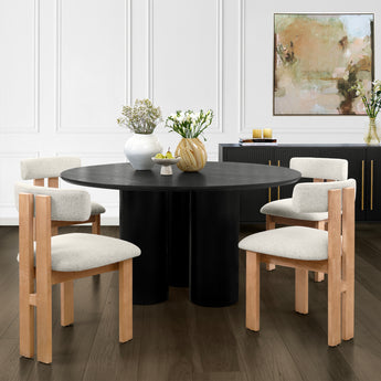 Addison Dining Chair Natural - Natural Legs