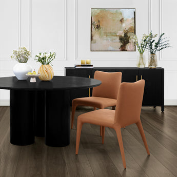 Amelia Dining Chair Caramel Vegan Leather