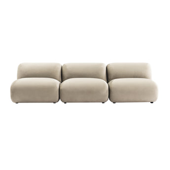 Infinity 3 Seat Modular Sofa Without Arms Taupe