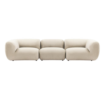 Infinity 3 Seat Modular Sofa With Arms Taupe