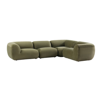 Infinity 4 Seat Corner Modular Sofa Sage