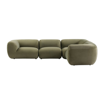 Infinity 4 Seat Corner Modular Sofa Sage