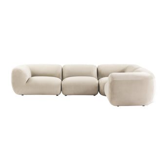 Infinity 4 Seat Corner Modular Sofa Taupe