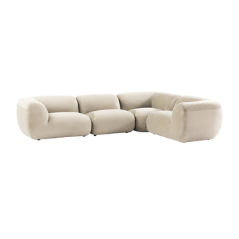 Infinity 4 Seat Corner Modular Sofa Taupe