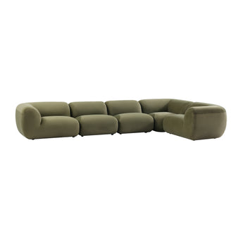 Infinity 5 Seat Corner Modular Sofa Sage