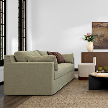 Riviera 3 Seater Slip Cover Sofa  Sage