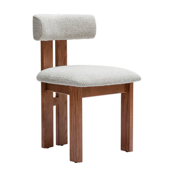 Addison Dining Chair Natural - Walnut Legs