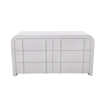 Bishop 6 Drawer Chest Ivory/White Ash