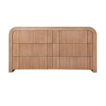 Bishop 6 Drawer Chest  Natural Ash