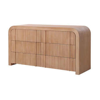 Bishop 6 Drawer Chest  Natural Ash
