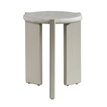 Canyon Natural Quartz Side Table Porcelain