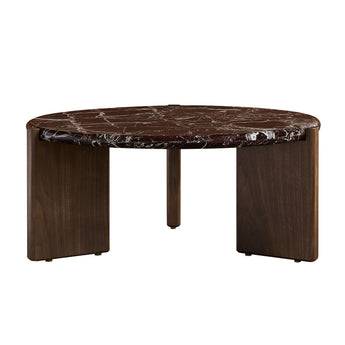 Canyon Marble Coffee Table Walnut