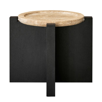 Portland Travertine Side Table