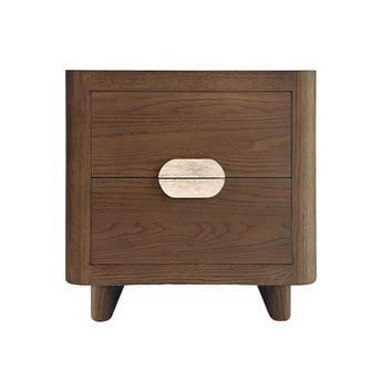 Wells Bedside Table Walnut Oak
